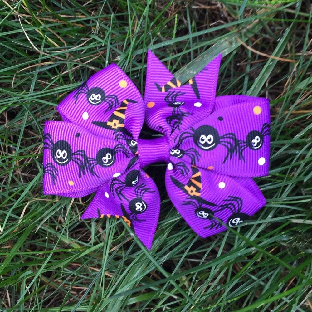 Girls Halloween Bow